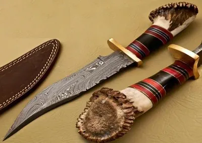 Tin Sign Damascus Steel Hunting Bowie Knife Metal Painting Metal Poster Metal Plaque Poster Metal Sign Tin Sign Damascus Steel Hunting Bowie Knife Metal Painting Metal Poster Metal Plaque Poster Metal Sign