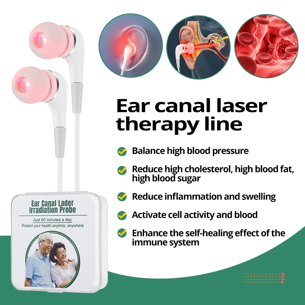 Tinnitus Ear Laser Therapy LLLT Irradiation Laser Physiotherapy Earplug Otitis Media Deafness Diabetes Hypertension Tinnitus Ear Laser Therapy LLLT Irradiation Laser Physiotherapy Earplug Otitis Media Deafness Diabetes Hypertension
