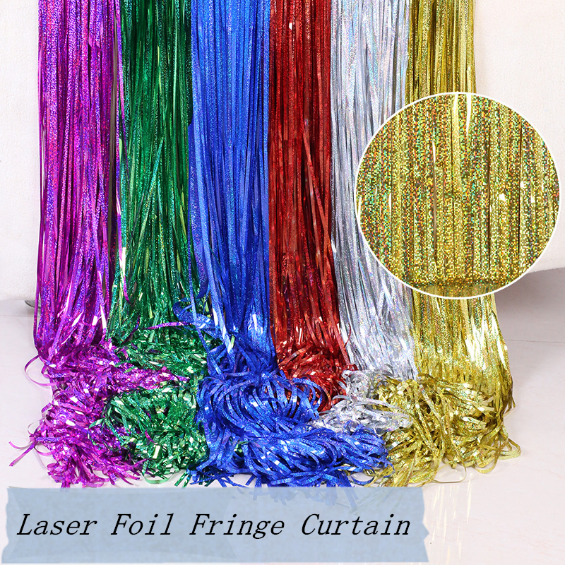 Tinsel Curtain Foil Fringe Backdrop Tinsel Curtain Foil Fringe Backdrop