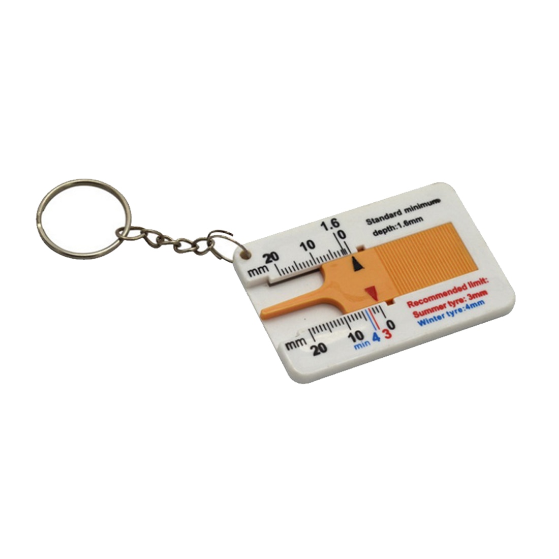 Tire Depth Gauge Car Tool Keychain Tire Depth Gauge Car Tool Keychain