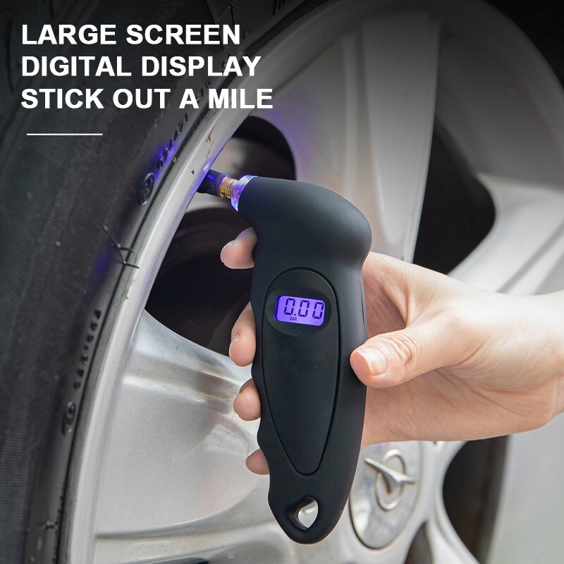 Tire Pressure Gauge Backlight High Precision Digital Tire Pressure Monitoring Car Tyre Air Pressure Gauge Meter LCD Tire Pressure Gauge Backlight High Precision Digital Tire Pressure Monitoring Car Tyre Air Pressure Gauge Meter LCD