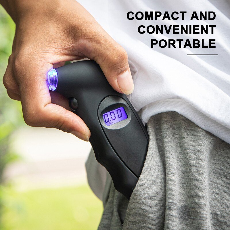 Tire Pressure Gauge Backlight High Precision Digital Tire Pressure Monitoring Car Tyre Air Pressure Gauge Meter LCD Tire Pressure Gauge Backlight High Precision Digital Tire Pressure Monitoring Car Tyre Air Pressure Gauge Meter LCD