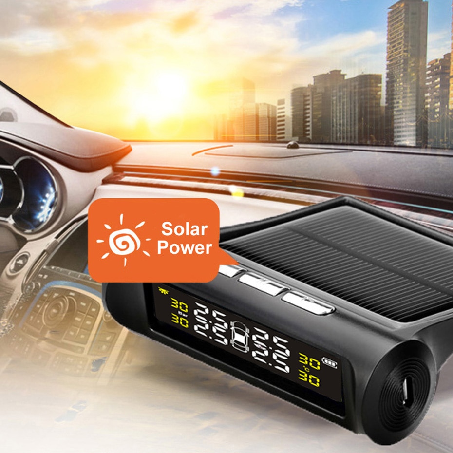 Tire Pressure Monitor Solar Powered Tire Pressure Monitor Solar Powered
