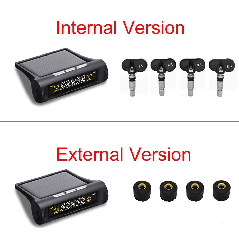 Tire Pressure Monitor Solar Powered Tire Pressure Monitor Solar Powered