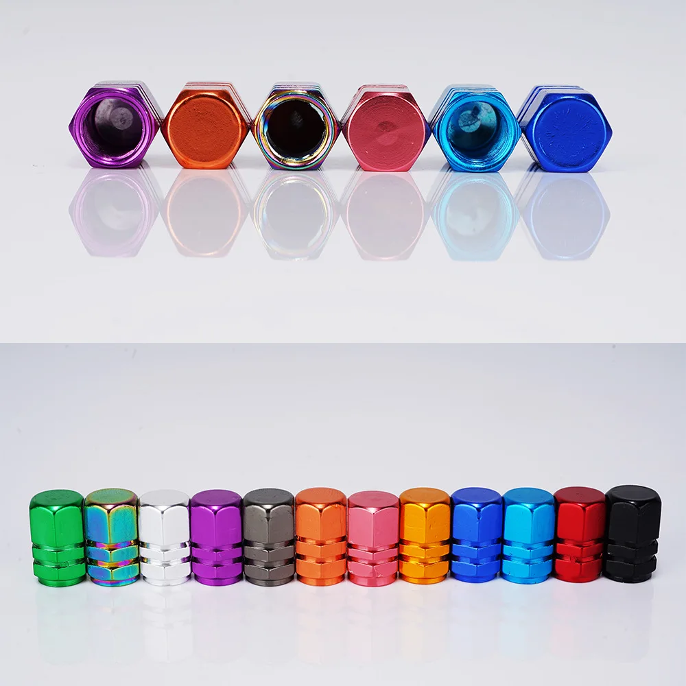 Tire Valve Stem Caps Decorative Tires Accessories Aluminum Alloy Nipple Wheel Caps For Cars Motorcycles Bicycle Cover