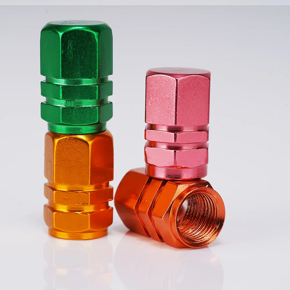 Tire Valve Stem Caps Decorative Tires Accessories Aluminum Alloy Nipple Wheel Caps For Cars Motorcycles Bicycle Cover