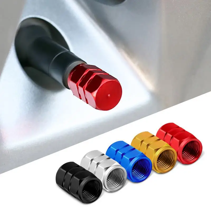 Tire Valve Stem Caps Decorative Tires Accessories Aluminum Alloy Nipple Wheel Caps For Cars Motorcycles Bicycle Cover