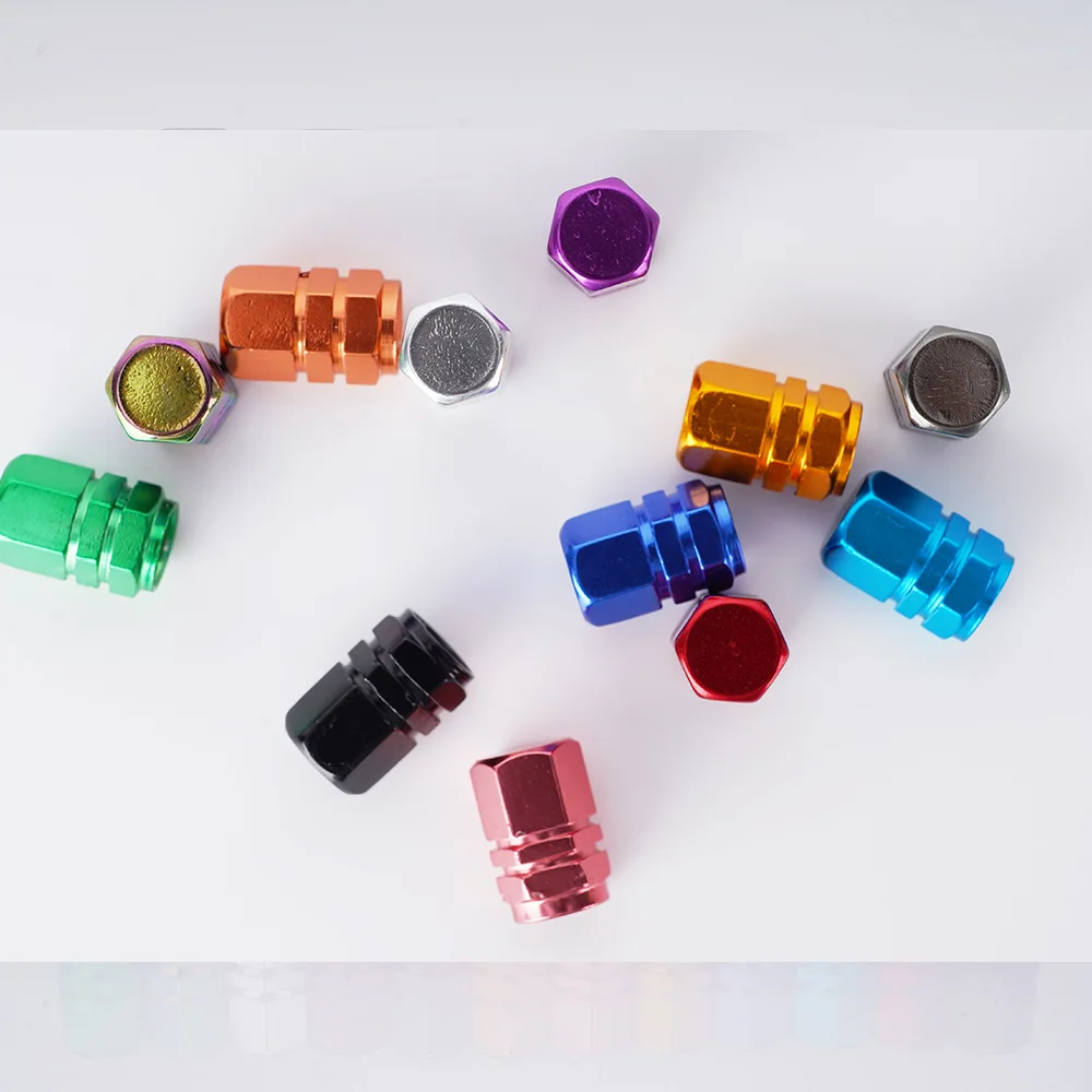 Tire Valve Stem Caps Decorative Tires Accessories Aluminum Alloy Nipple Wheel Caps For Cars Motorcycles Bicycle Cover