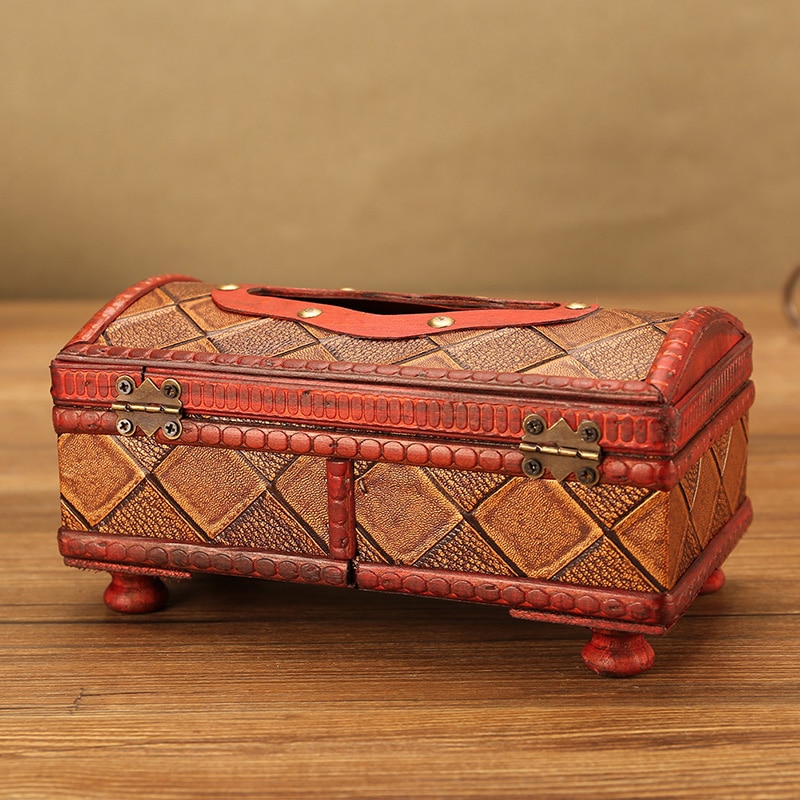 Tissue Paper Holder Antique Wooden Box Tissue Paper Holder Antique Wooden Box