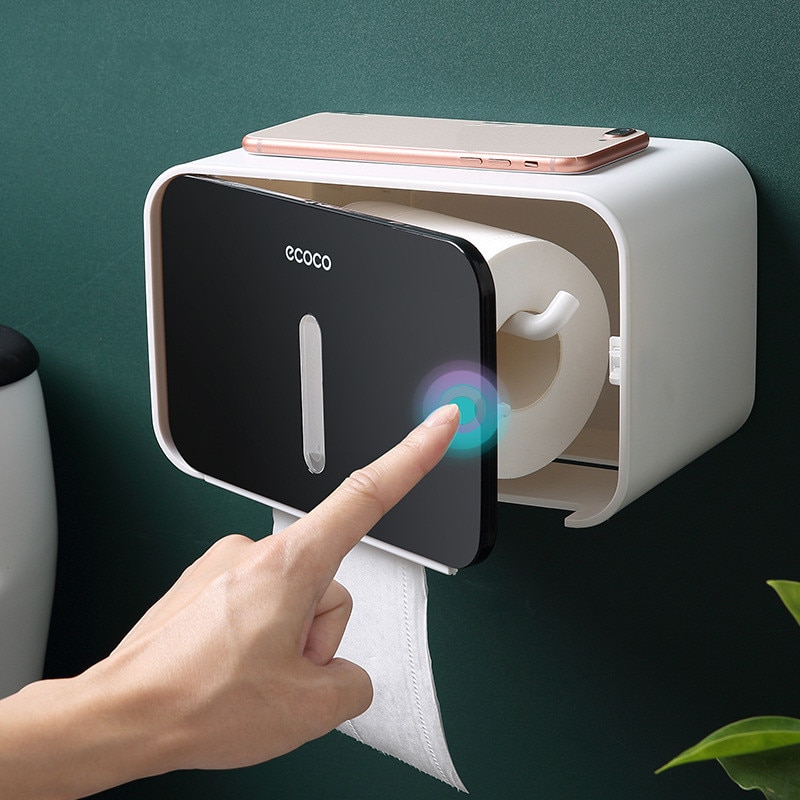 Tissue Roll Holder Wall-Mounted Box