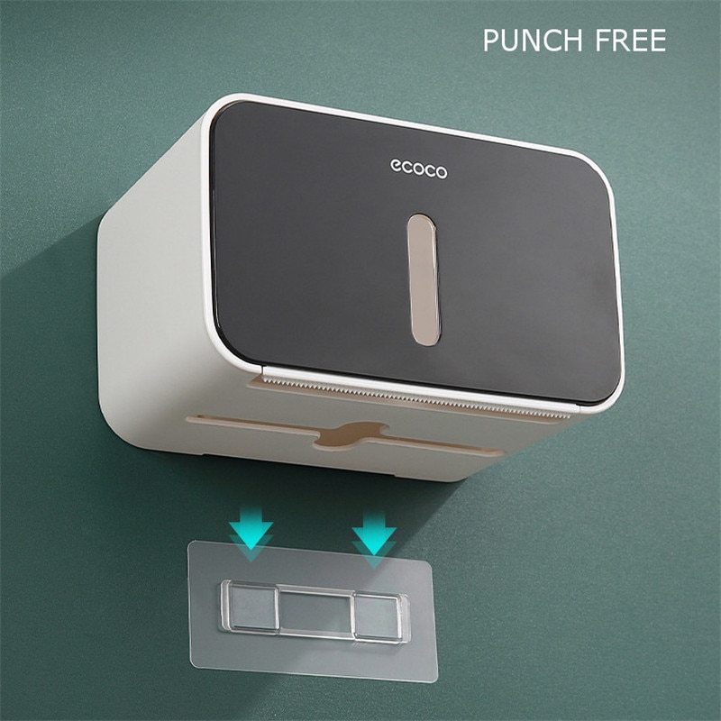 Tissue Roll Holder Wall-Mounted Box Tissue Roll Holder Wall-Mounted Box