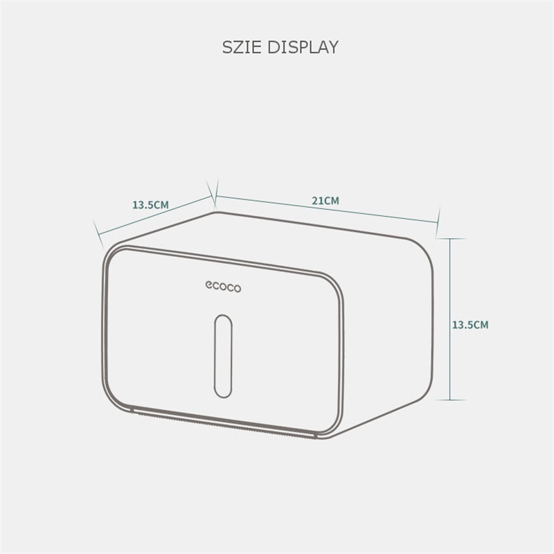 Tissue Roll Holder Wall-Mounted Box Tissue Roll Holder Wall-Mounted Box