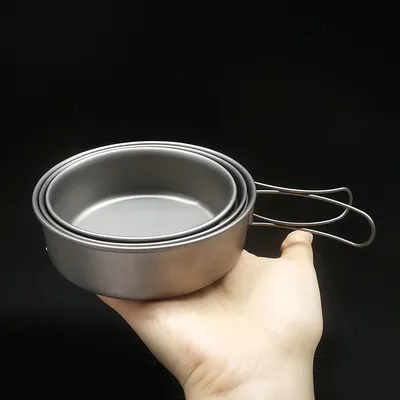 Titanium Metal Bowls for Camping (3pcs) Titanium Metal Bowls for Camping (3pcs)