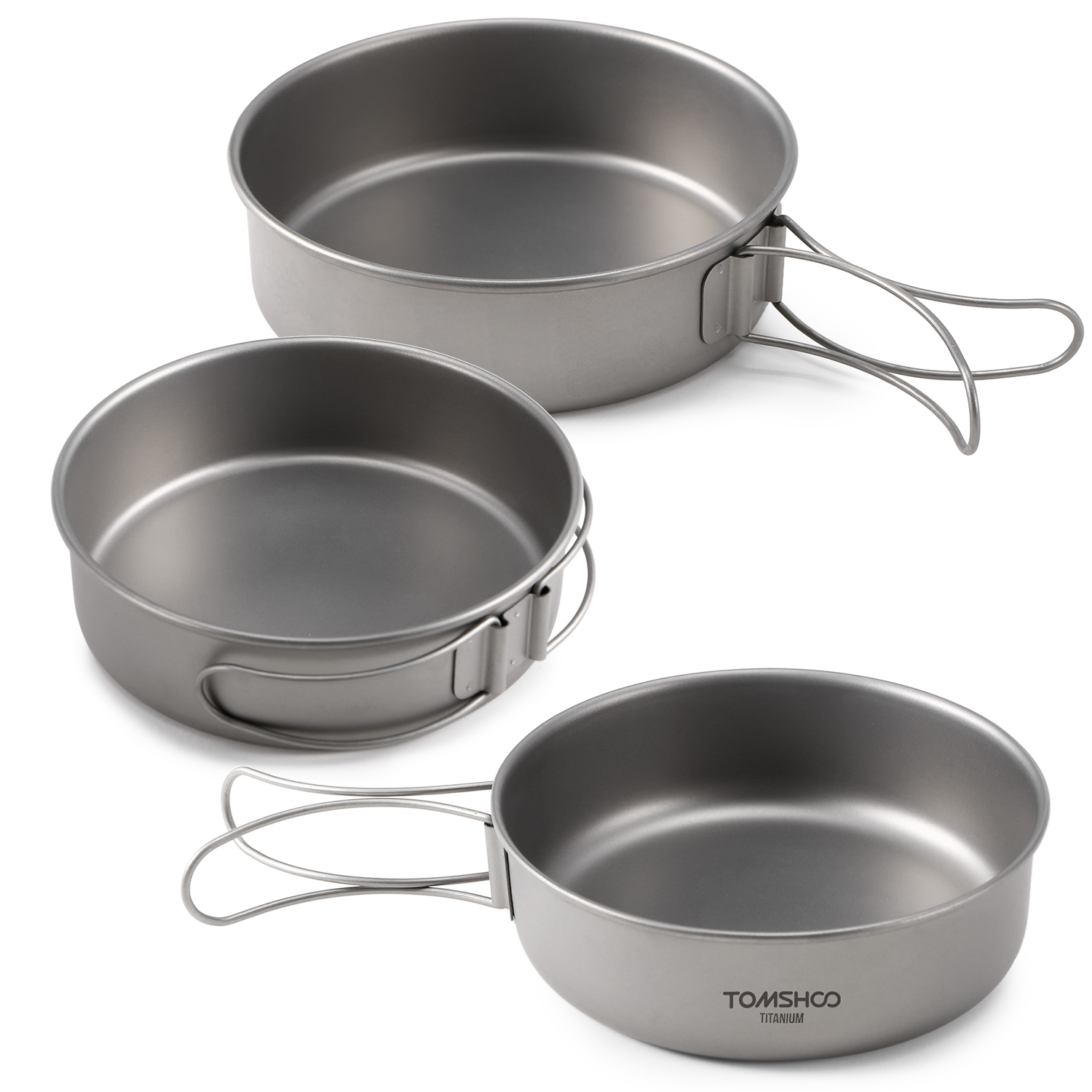 Titanium Metal Bowls for Camping (3pcs) Titanium Metal Bowls for Camping (3pcs)