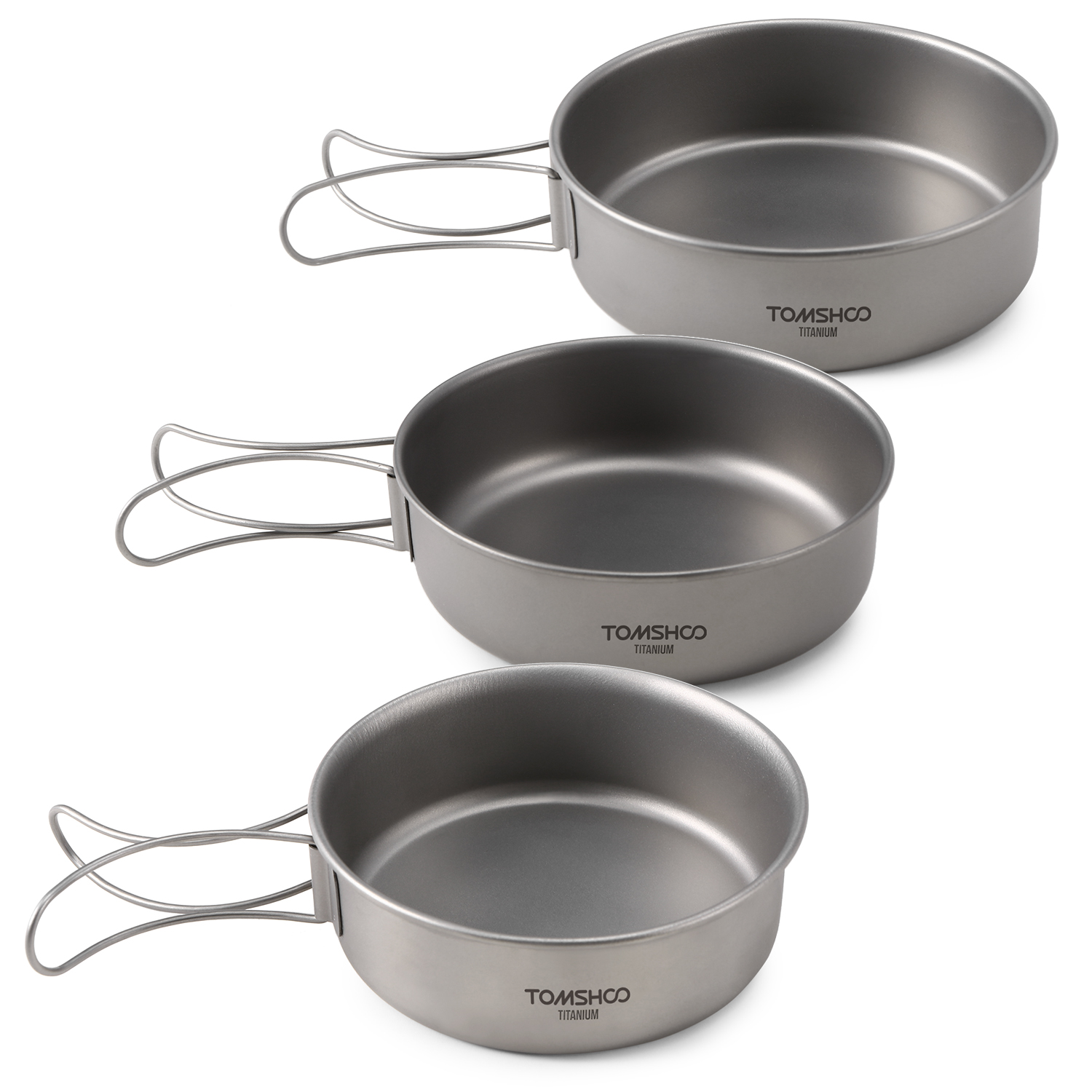 Titanium Metal Bowls for Camping (3pcs) Titanium Metal Bowls for Camping (3pcs)