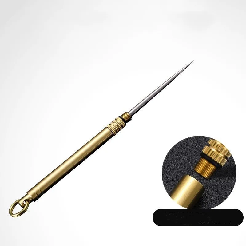 Titanium Outdoor EDC Portable Multi-Purpose Toothpick Bottle Fruit Fork Camping Tool Toothpick Tube Is More Durable Titanium Outdoor EDC Portable Multi-Purpose Toothpick Bottle Fruit Fork Camping Tool Toothpick Tube Is More Durable