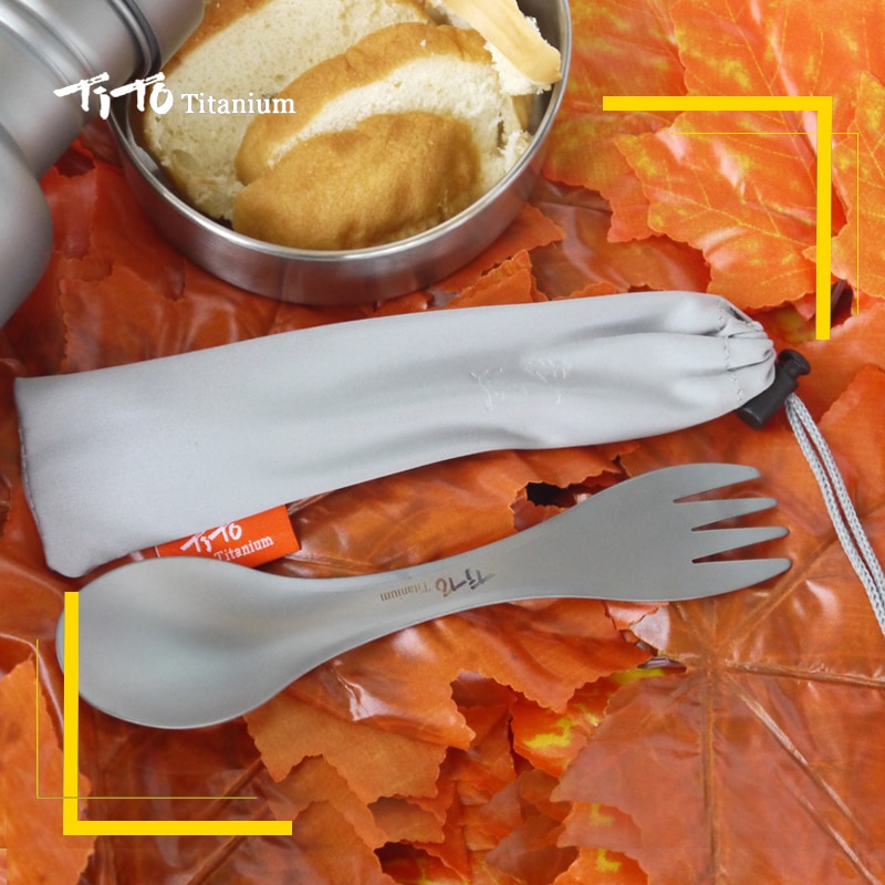 Titanium Spork Camping Tableware Titanium Spork Camping Tableware