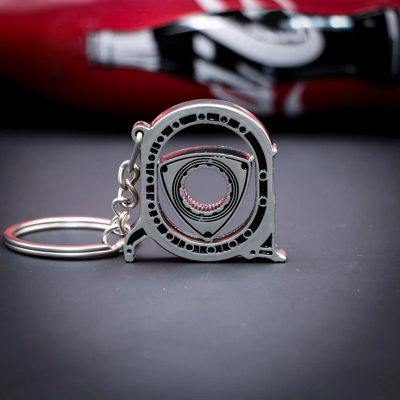 Titanium Stainless Steel Metal Combination Rotor Key Chain Car Fans Favorite Auto Parts Model Engine Rotary Keyring Titanium Stainless Steel Metal Combination Rotor Key Chain Car Fans Favorite Auto Parts Model Engine Rotary Keyring