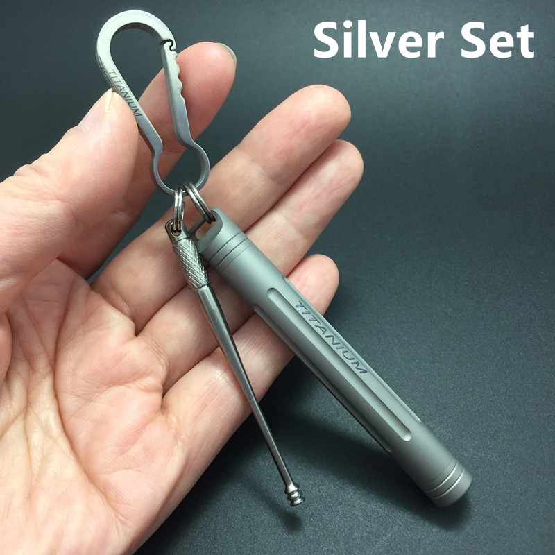 Titanium Waterproof Metal Pocket Toothpick Set Holder Titanium Waterproof Metal Pocket Toothpick Set Holder
