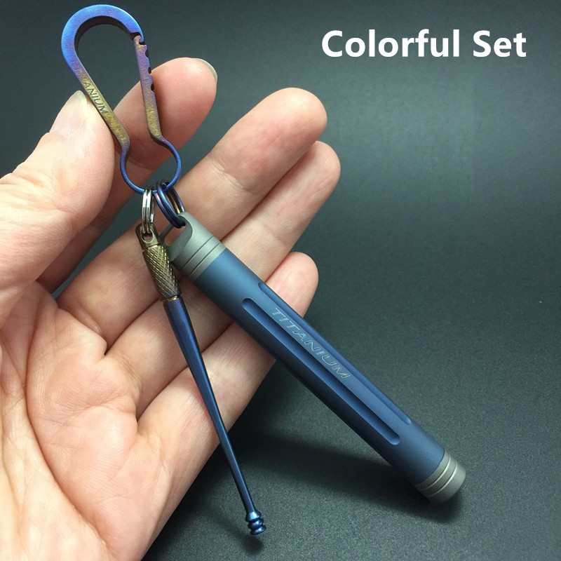Titanium Waterproof Metal Pocket Toothpick Set Holder Titanium Waterproof Metal Pocket Toothpick Set Holder