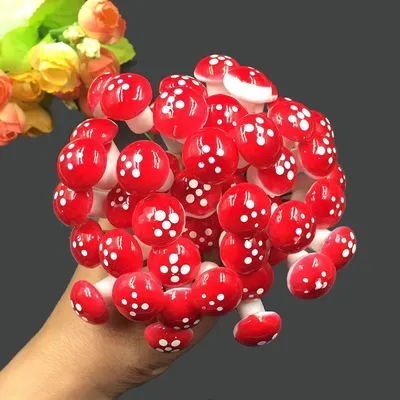 Toadstool Garden Ornaments Set (30pcs)