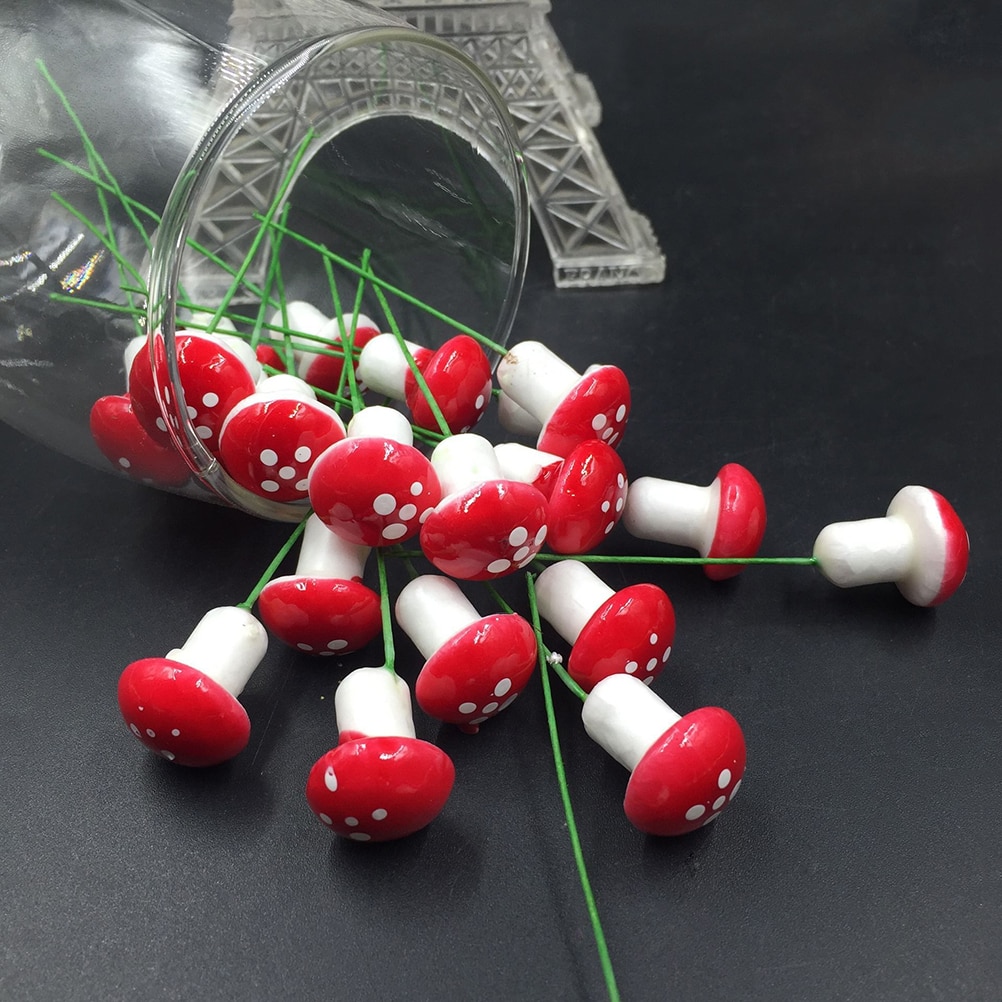 Toadstool Garden Ornaments Set (30pcs)