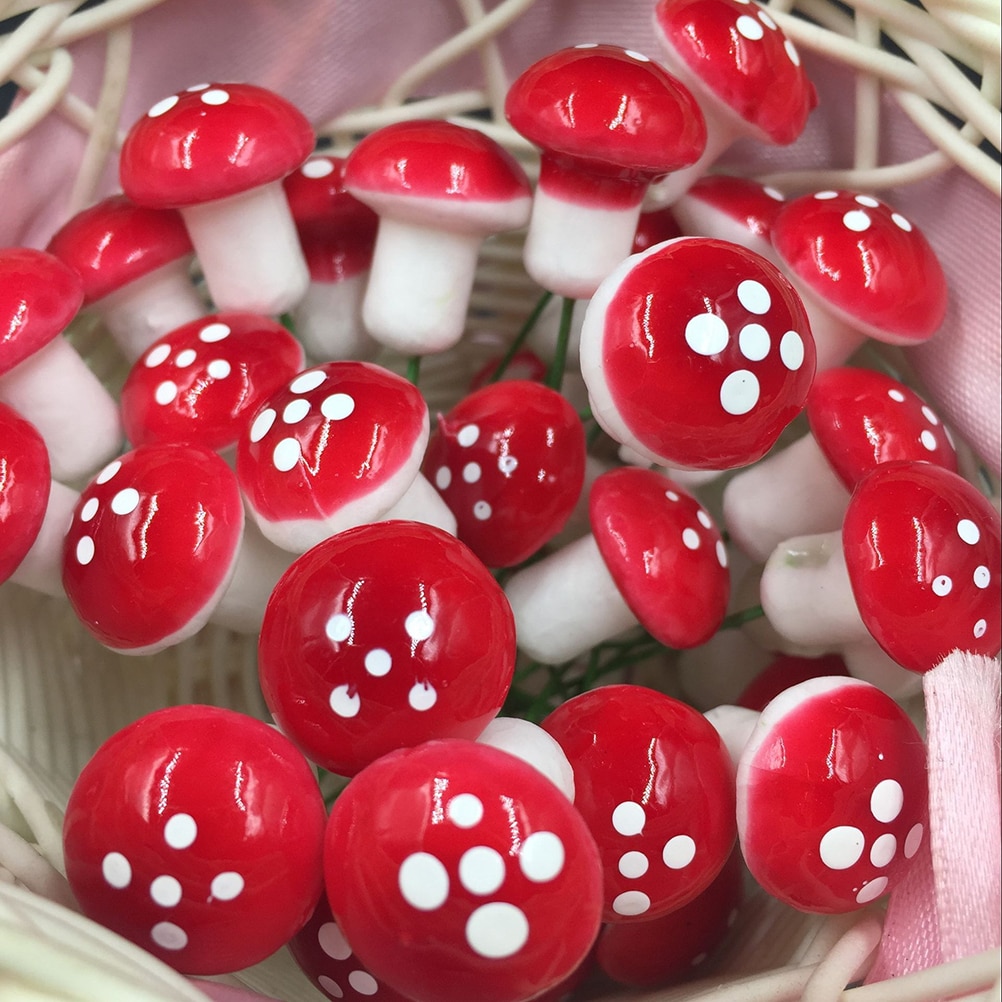 Toadstool Garden Ornaments Set (30pcs)