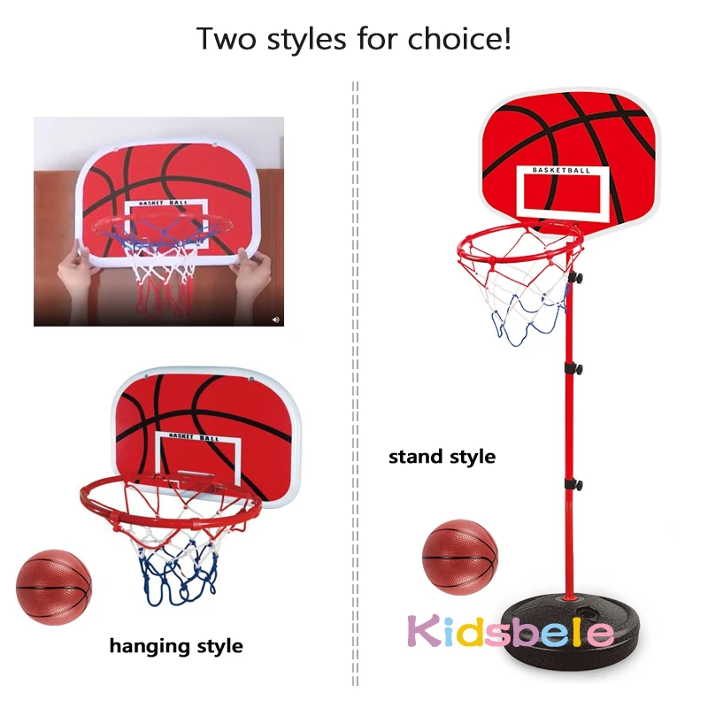 Toddler Adjustable Basketball Hoop 63-150CM Stand Rack for Kids Baby Outdoor Indoor Ball Sport Backboard Rim Shoot