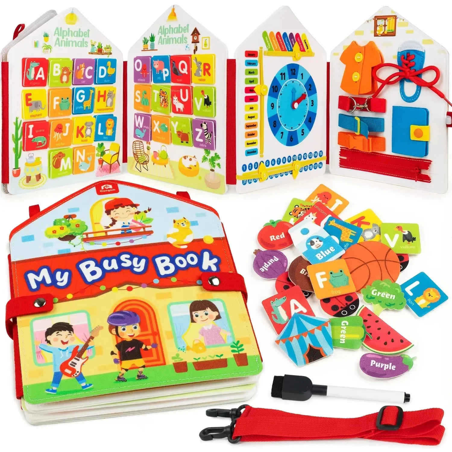 Toddler Busy Board Montessori Toys Learning Educational Activities Travel Toy Dinosaur Dress up Sensory Life Skill Toddler Busy Board Montessori Toys Learning Educational Activities Travel Toy Dinosaur Dress up Sensory Life Skill