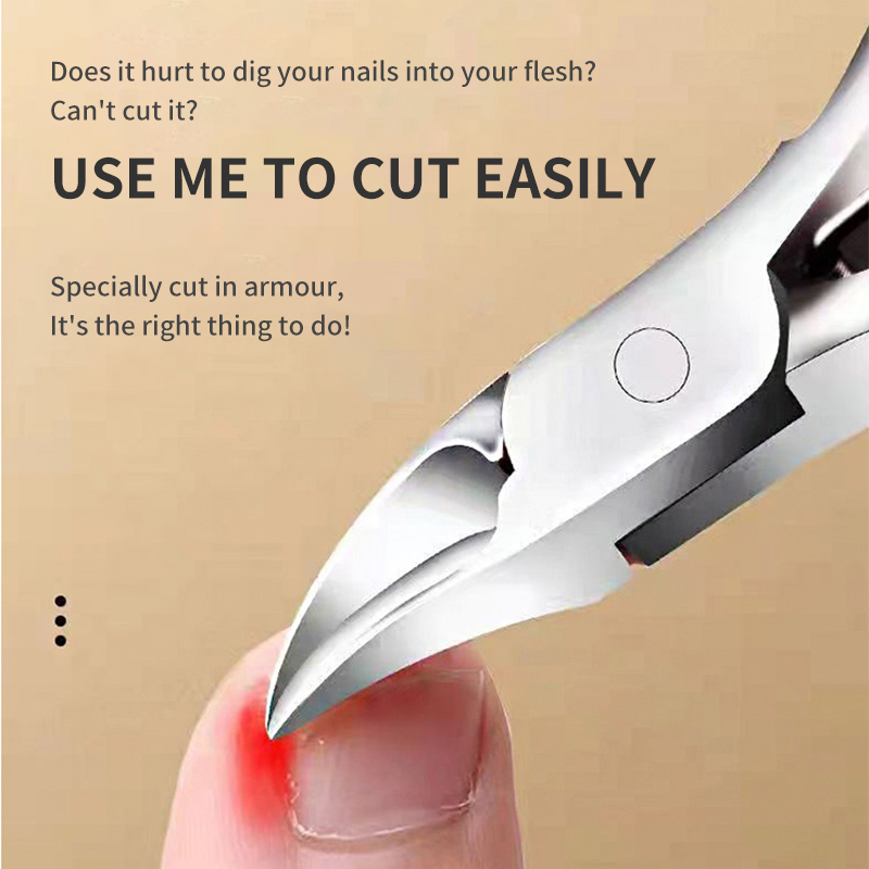Toe Nail Clippers Remove Dead Skin Nail Correction Nippers Ingrown Toenail Cuticle Scissor Edge Cutter Thick Pedicure Toe Nail Clippers Remove Dead Skin Nail Correction Nippers Ingrown Toenail Cuticle Scissor Edge Cutter Thick Pedicure