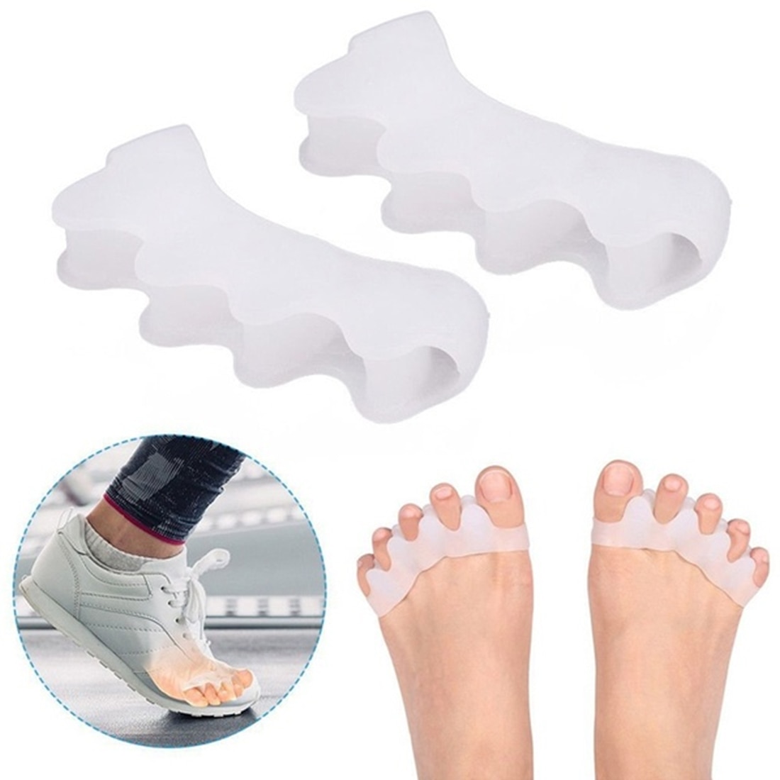 Toe Spacers 1 Pair Silicone Material