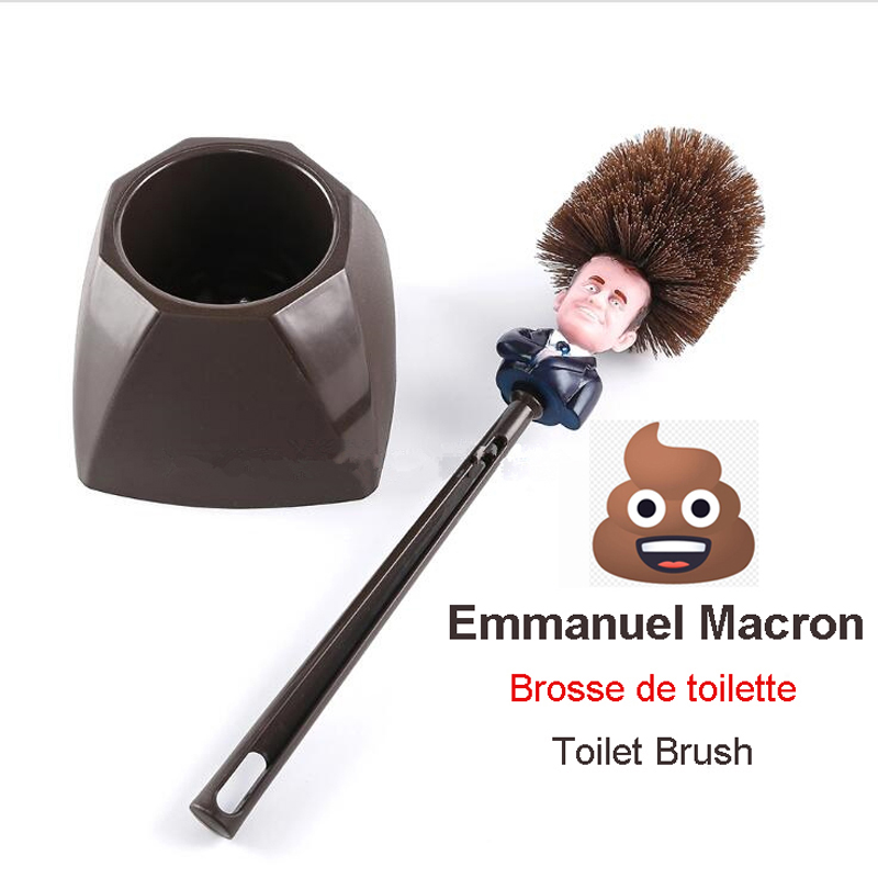 Toilet Brush WC Borstel Emmanuel Macron Brosse Original Trump Toilet Brush Make Toilet Great Again Commander In Crap Toilet Brush WC Borstel Emmanuel Macron Brosse Original Trump Toilet Brush Make Toilet Great Again Commander In Crap