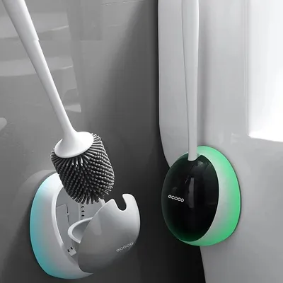 Toilet Cleaning Brush Silicone Bathroom Tool