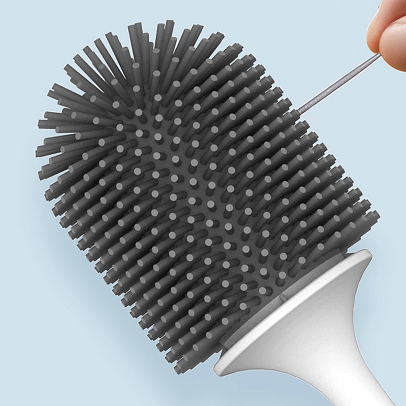 Toilet Cleaning Brush Silicone Bathroom Tool