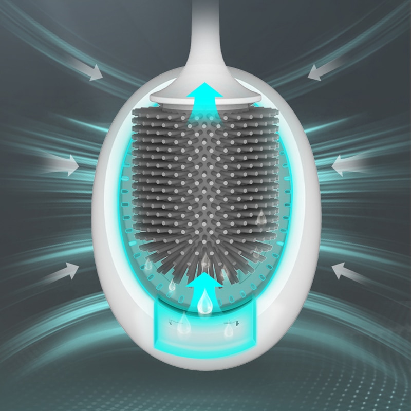 Toilet Cleaning Brush Silicone Bathroom Tool