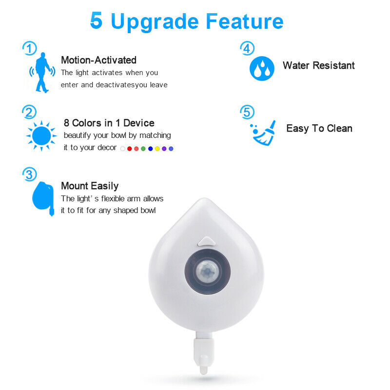 Toilet Light Sensor 8-Colors