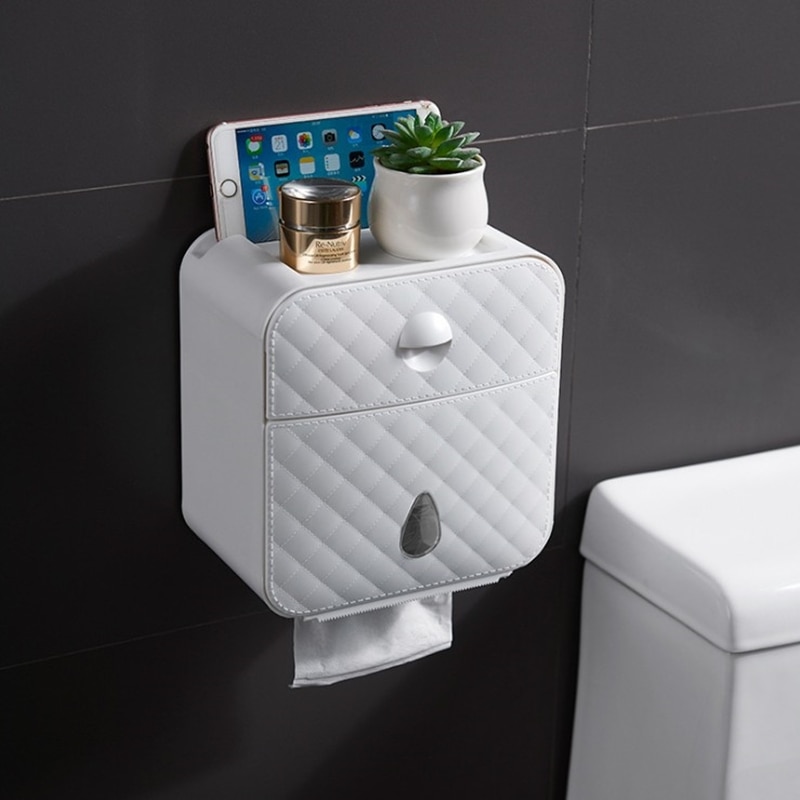 Toilet Paper Box Wall Mounted Storage