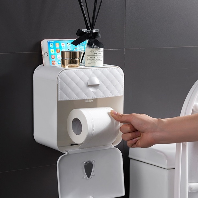 Toilet Paper Box Wall Mounted Storage