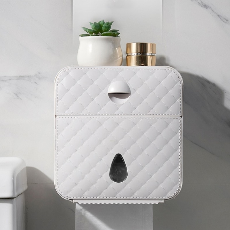 Toilet Paper Box Wall Mounted Storage