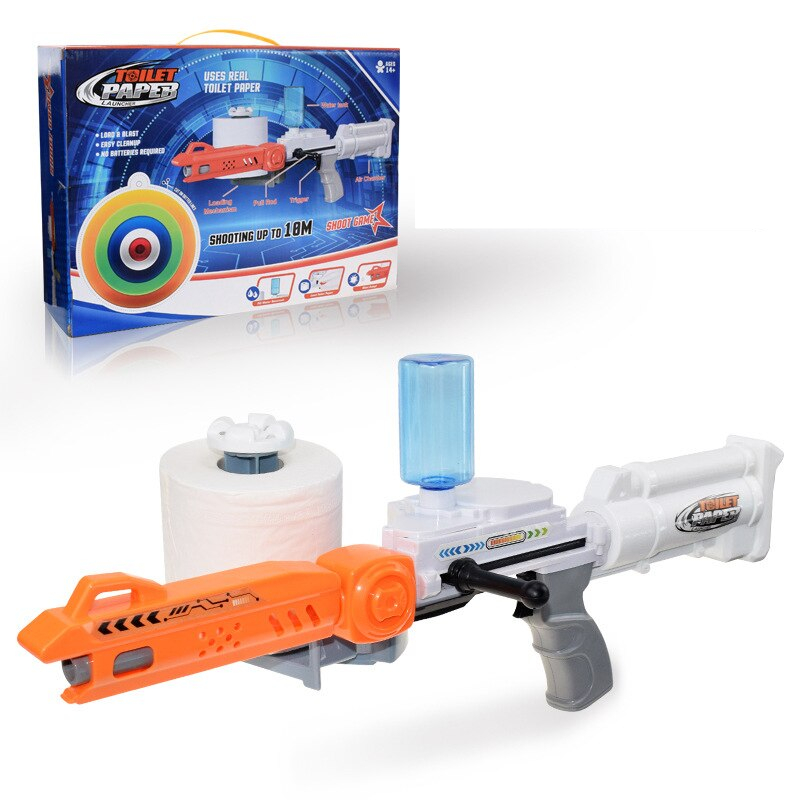 Toilet Paper Gun Children's Shooting Game Toy Toilet Paper Gun Children's Shooting Game Toy