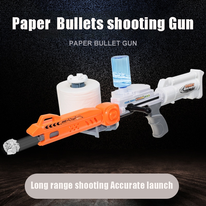 Toilet Paper Gun Children's Shooting Game Toy Toilet Paper Gun Children's Shooting Game Toy