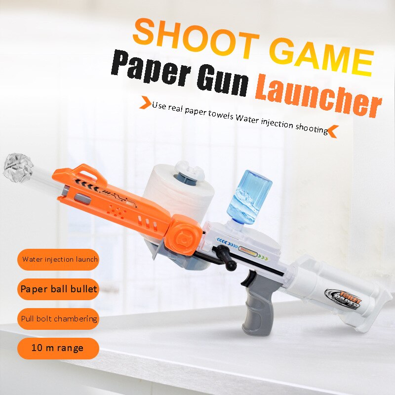 Toilet Paper Gun Children's Shooting Game Toy Toilet Paper Gun Children's Shooting Game Toy