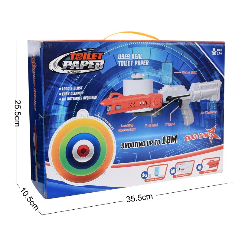 Toilet Paper Gun Children's Shooting Game Toy Toilet Paper Gun Children's Shooting Game Toy