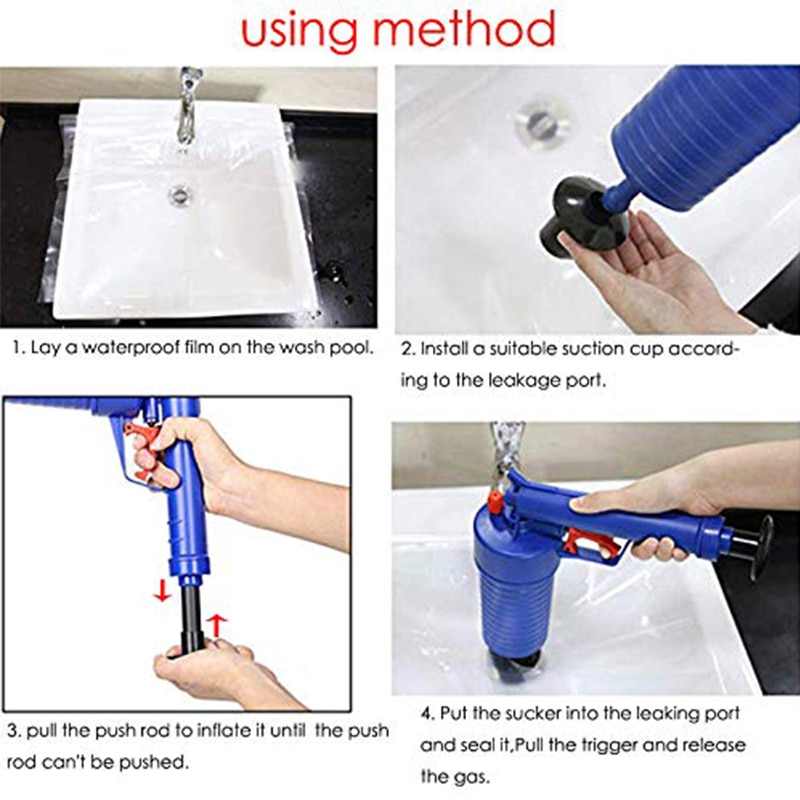 Toilet Plunger Air Drain Blaster Gun Toilet Plunger Air Drain Blaster Gun