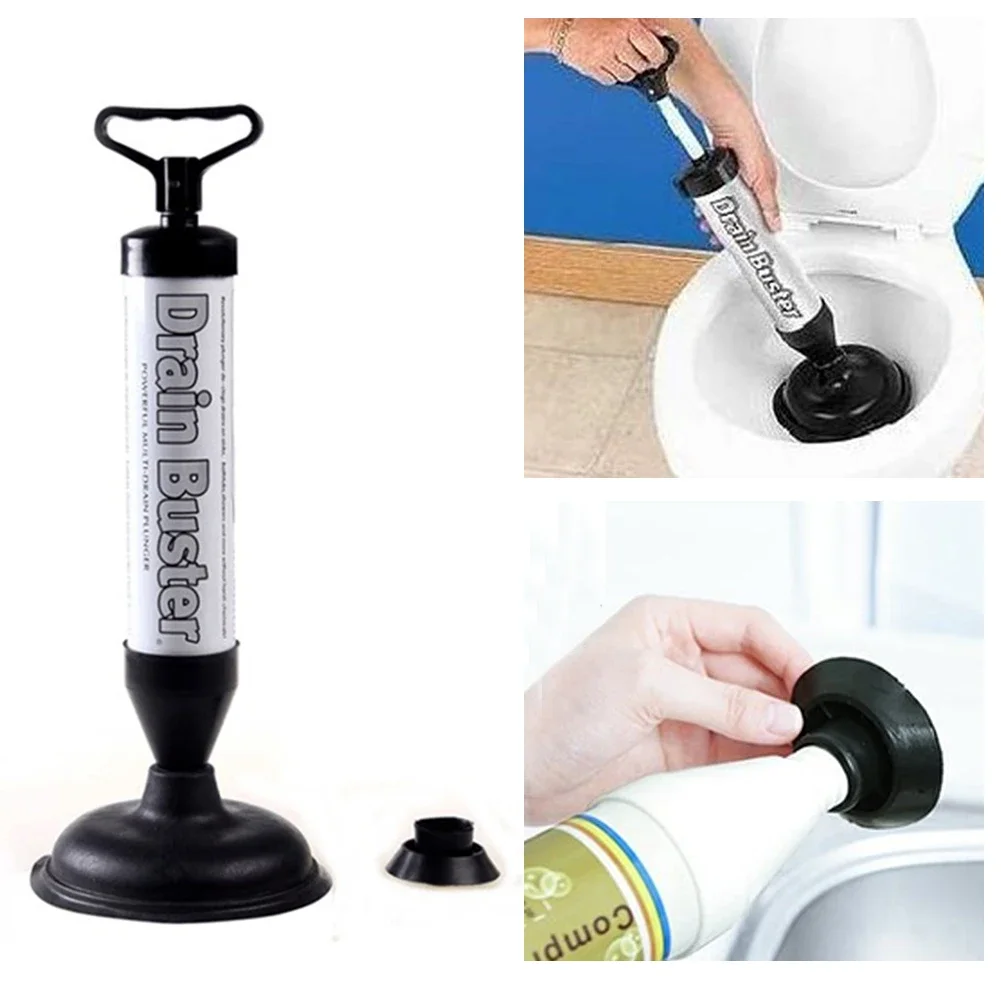 Toilet Plunger High Pressure Pump Suction Cups Anti Clogging Drain Cleaner Pipe Plunger for Bathroom Kitchen Sink Toilet Plunger High Pressure Pump Suction Cups Anti Clogging Drain Cleaner Pipe Plunger for Bathroom Kitchen Sink