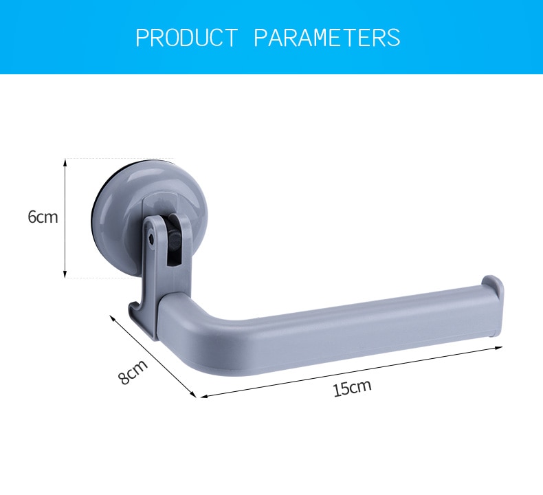 Toilet Roll Holder with Suction Cup