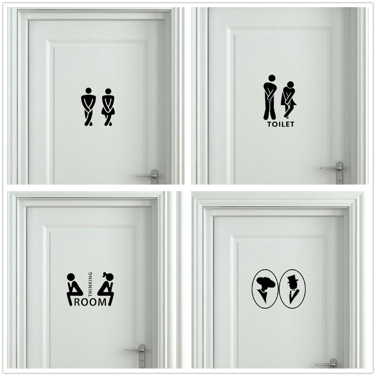 Toilet Sticker Minimalist Decal Toilet Sticker Minimalist Decal