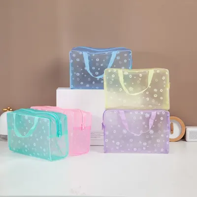 Toiletry bag Waterproof PVC Cosmetic Storage Bag Women Transparent Organizer For Makeup Pouch Compression Travelling Toiletry bag Waterproof PVC Cosmetic Storage Bag Women Transparent Organizer For Makeup Pouch Compression Travelling