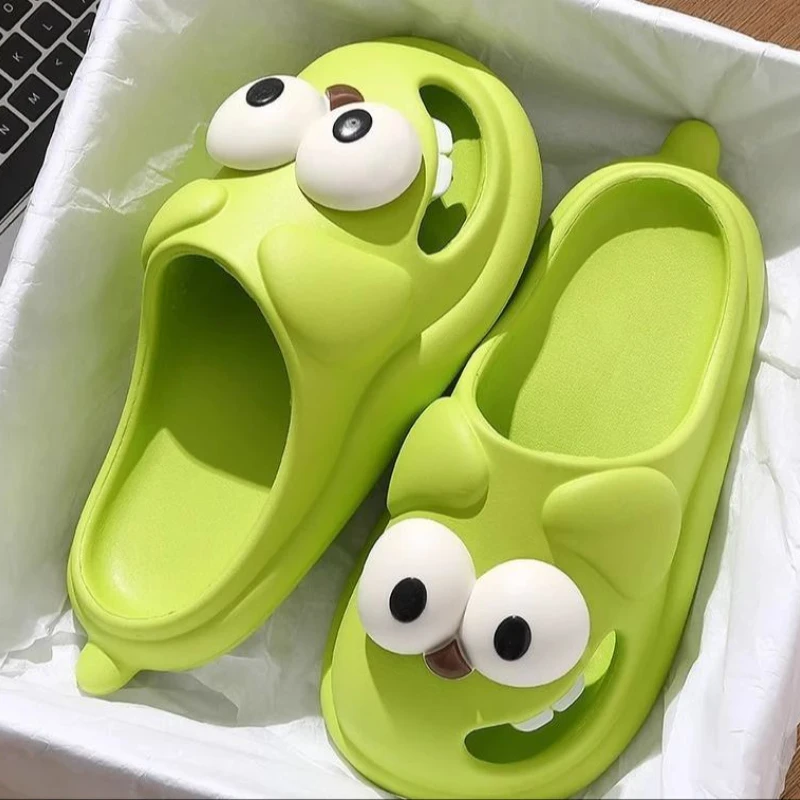 Tongue Kiss Slippers Big Eye Dog Slippers,Cute Funny Big Eye Dog Fun Cartoon Package Head Eva Slippers For Women Tongue Kiss Slippers Big Eye Dog Slippers,Cute Funny Big Eye Dog Fun Cartoon Package Head Eva Slippers For Women