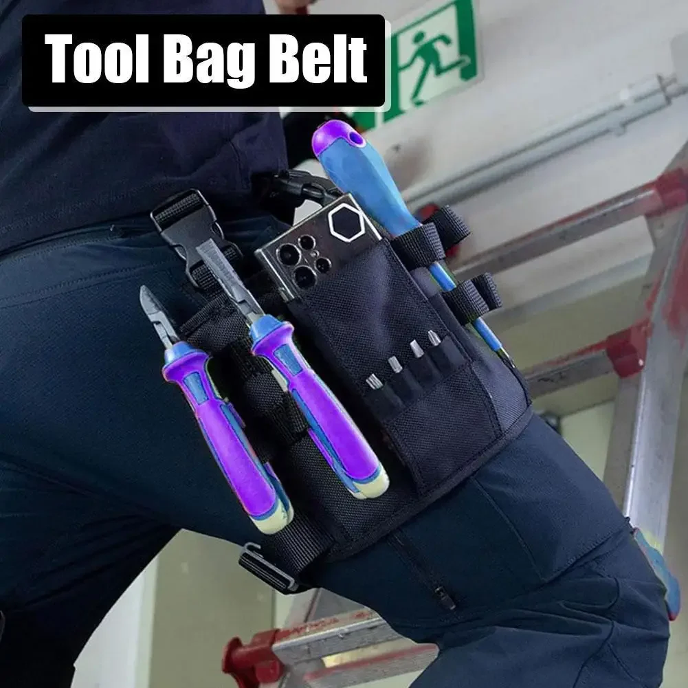 Tool Bag Belt Multifunctional Waterproof Drill Holster Waist Tool Bag Electric Waist Belt Tool For Wrench Hammer